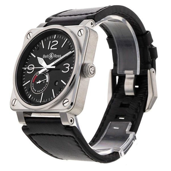 Bell and Ross Aviation BR0397-BL-SI/SCA